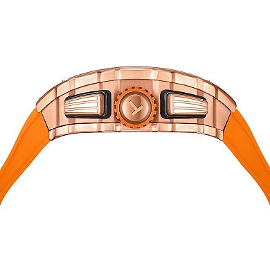 TUCCI Italy Extremist Men's Stainless Steel Silicone Strap Watch - TW0599