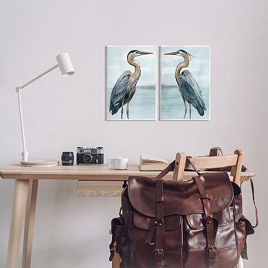 Stupell Home Decor Detailed Heron Bird Duo Wall Art Set of 2