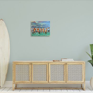 Stupell Home Decor Women on Dock Canvas Wall Art