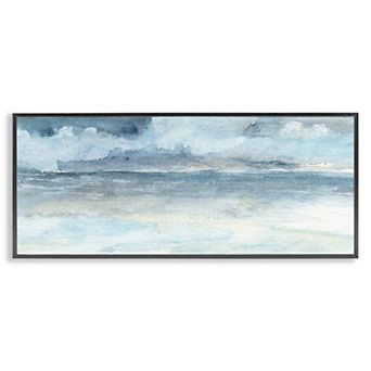 Stupell Home Decor Abstract Cloudy Ocean Waves Framed Wall Art