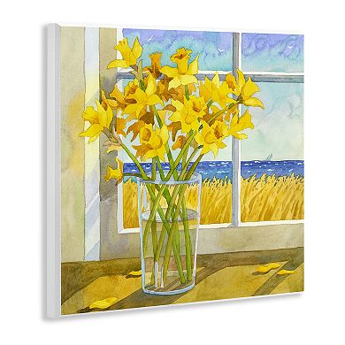 Stupell Home Decor Daffodils in Seaside Window Wall Art