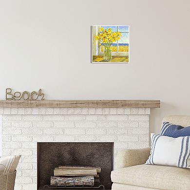 Stupell Home Decor Daffodils in Seaside Window Wall Art