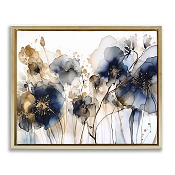 Stupell Home Decor Floral Abstraction Framed Wall Art
