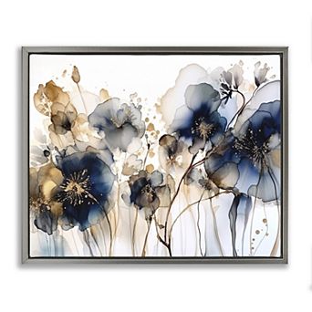 Stupell Home Decor Floral Abstraction Framed Wall Art