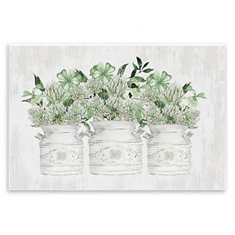 Stupell Home Decor Rustic Shamrock Bouquets Wall Art