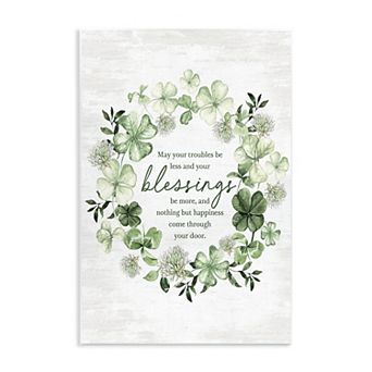 Stupell Home Decor Irish Proverb Wreath Wall Art