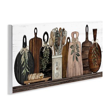 Stupell Home Decor Wooden Kitchen Utensils & Cutting Boards Wall Art