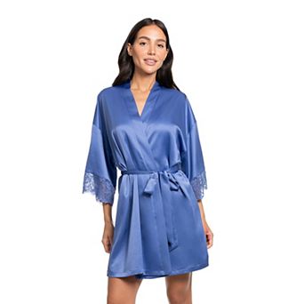 Women's Lilac+London Solid Wrapper Robe