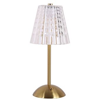 Faceted Shade LED Touch Table Lamp