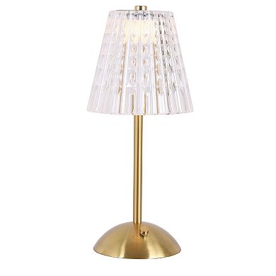 Faceted Shade LED Touch Table Lamp
