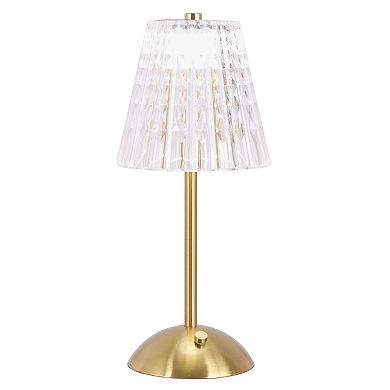 Faceted Shade LED Touch Table Lamp