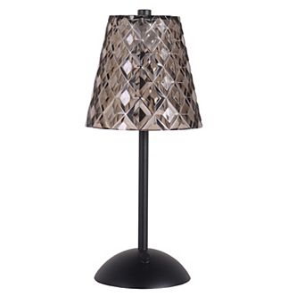 Geometric Faceted LED Touch Table Lamp