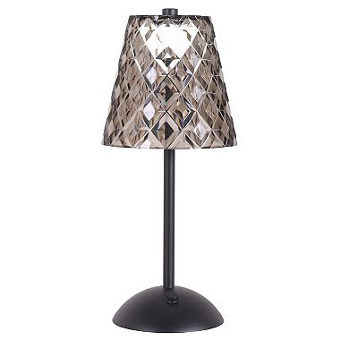 Geometric Faceted LED Touch Table Lamp