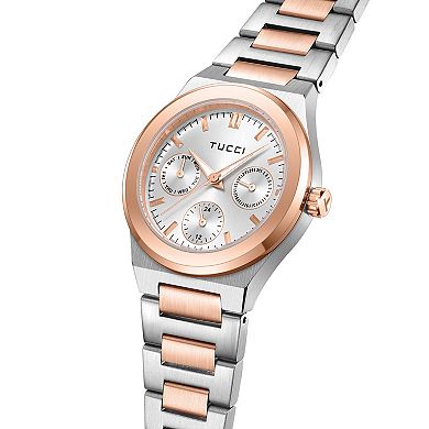 TUCCI Italy Women's Two-Tone Stainless Steel Chronograph Wrist Watch
