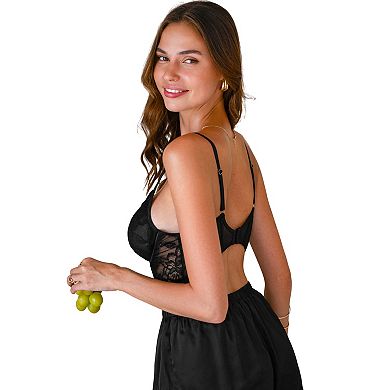 Women's Cupshe Black Lace Underwire Bra