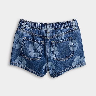 Girls 6-20 SO® Floral Print Denim Shorts in Regular & Plus Size