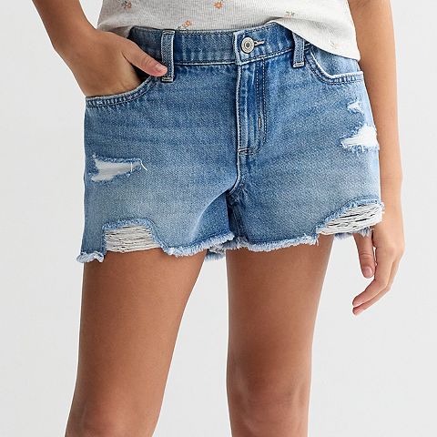 Детские джинсовые шорты SO Denim Cutoff для девочек