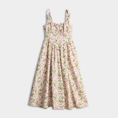 Women's LC Lauren Conrad V-Yoke Sleeveless Corset Midi Dress