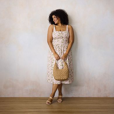 Plus Size LC Lauren Conrad Sleeveless Floral Midi Dress