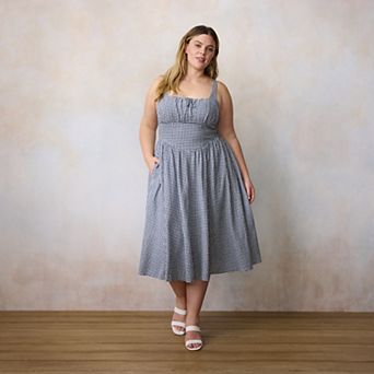 Plus Size LC Lauren Conrad Sleeveless Floral Midi Dress