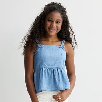 Girls 6-20 SO® Babydoll Tank Top in Regular & Plus Size