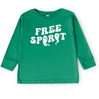 Free Spirit Ghost Distressed - Toddler Long Sleeve Graphic Tee