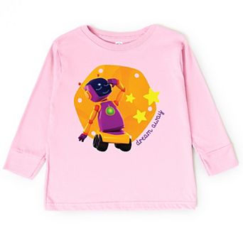 Leo the Truck Dream Away Robot - Kids Toddler Long Sleeve Graphic Tee