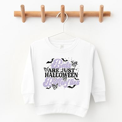 Bats Are Just Halloween Butterflies - Toddler Graphic Sweatshirt