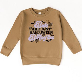 Bats Are Just Halloween Butterflies - Toddler Graphic Sweatshirt