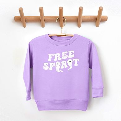 Free Spirit Ghost Distressed - Toddler Graphic Sweatshirt