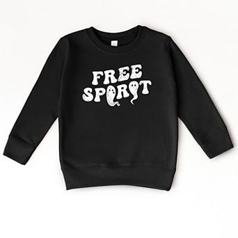 Free Spirit Ghost Distressed - Toddler Graphic Sweatshirt