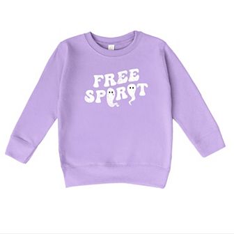 Free Spirit Ghost Distressed - Toddler Graphic Sweatshirt