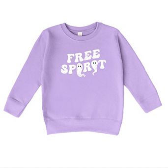 Free Spirit Ghost Distressed - Toddler Graphic Sweatshirt