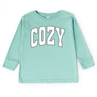 Cozy Worn Varsity - Kids Toddler Long Sleeve Tee