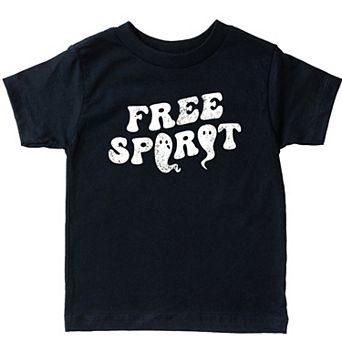 Free Spirit Ghost Distressed - Toddler Short Sleeve Graphic T-Shirt