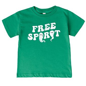 Free Spirit Ghost Distressed - Toddler Short Sleeve Graphic T-Shirt