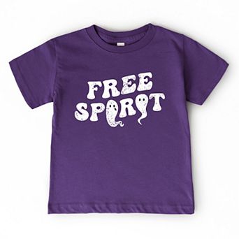Free Spirit Ghost Distressed - Toddler Short Sleeve Graphic T-Shirt