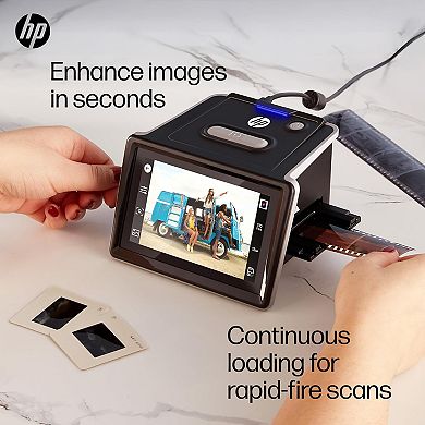 HP FilmScan 22MP Film & Slide Scanner w/ 5" Touchscreen Convert Negatives to Digital JPEG