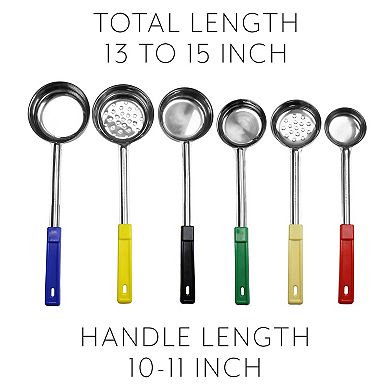 Portion Control Serving Spoons, 6pc; Kitchen Tools from 1/4 to 1 Cup