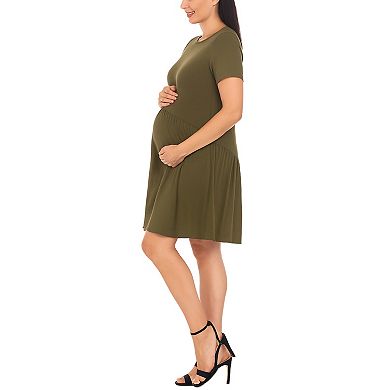 Women's Asymmetrical Waistline Maternity Dress