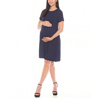 Women's Asymmetrical Waistline Maternity Dress