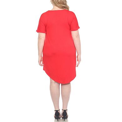 Women's V-Neck Maternity Swing Dress