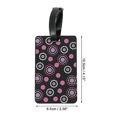 1 Pc Cartoon Pattern Luggage Tag for Travelling 2.56"x4.13"