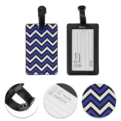 1 Pc Wave Pattern Luggage Tag for Travelling 2.36"x4.13"