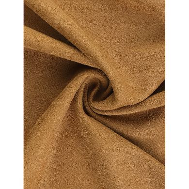 2 Packs Women's Fringe Vest Open Front Outfits Faux Suede Tassel Cardigan