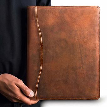 Falit Leather Folio Handmade Leather Padfolio