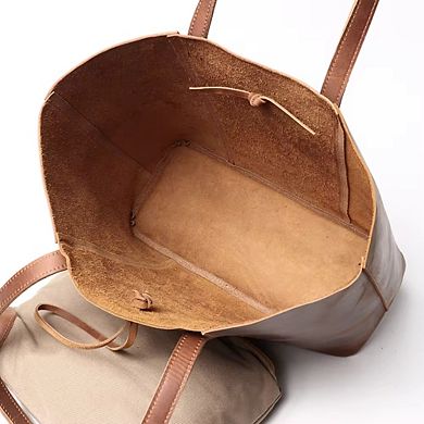 The Taavi Tote Handcrafted Leather Tote Bag