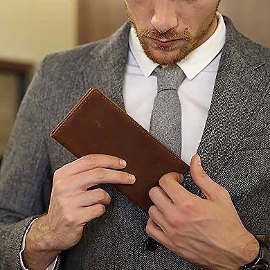 The Pathfinder Bifold Wallet Genuine Leather Pocket Book