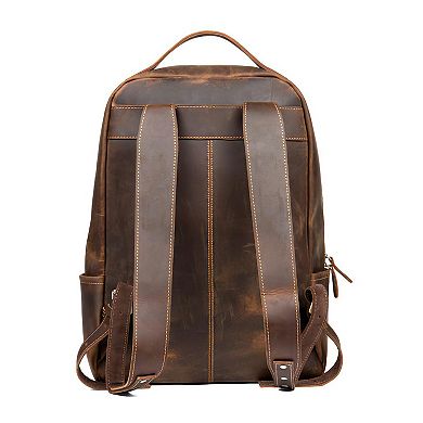 The Vernon Minimalist Leather Backpack