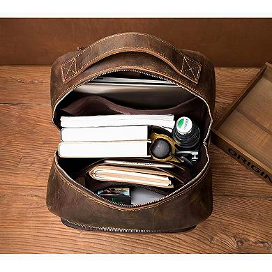 The Vernon Minimalist Leather Backpack